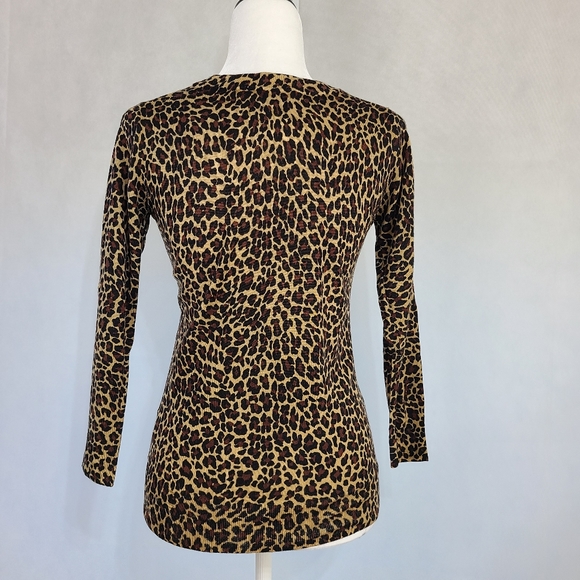 J Crew Tippi Sweater in leopard. Size S - Picture 7 of 9